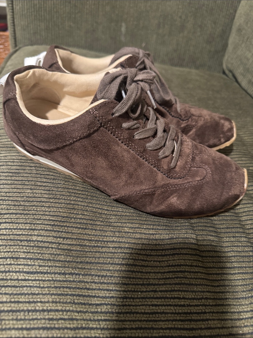 Nordstrom Rack Women's ChocolateBrown Suede Lace-Up Sneaker